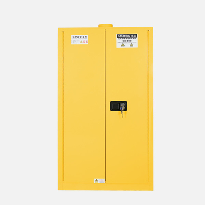 Tipo cercano 45Gallon de la puerta de la seguridad de los productos químicos del almacenamiento del fuego rojo del uno mismo combustible del gabinete