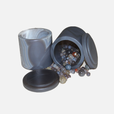 YLK 50ml 2000ml al tarro que muele de acero inoxidable, tarro de pulido de la ágata del laboratorio